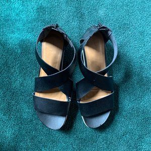Sneaker Inspired Platform Sandals   Size 8